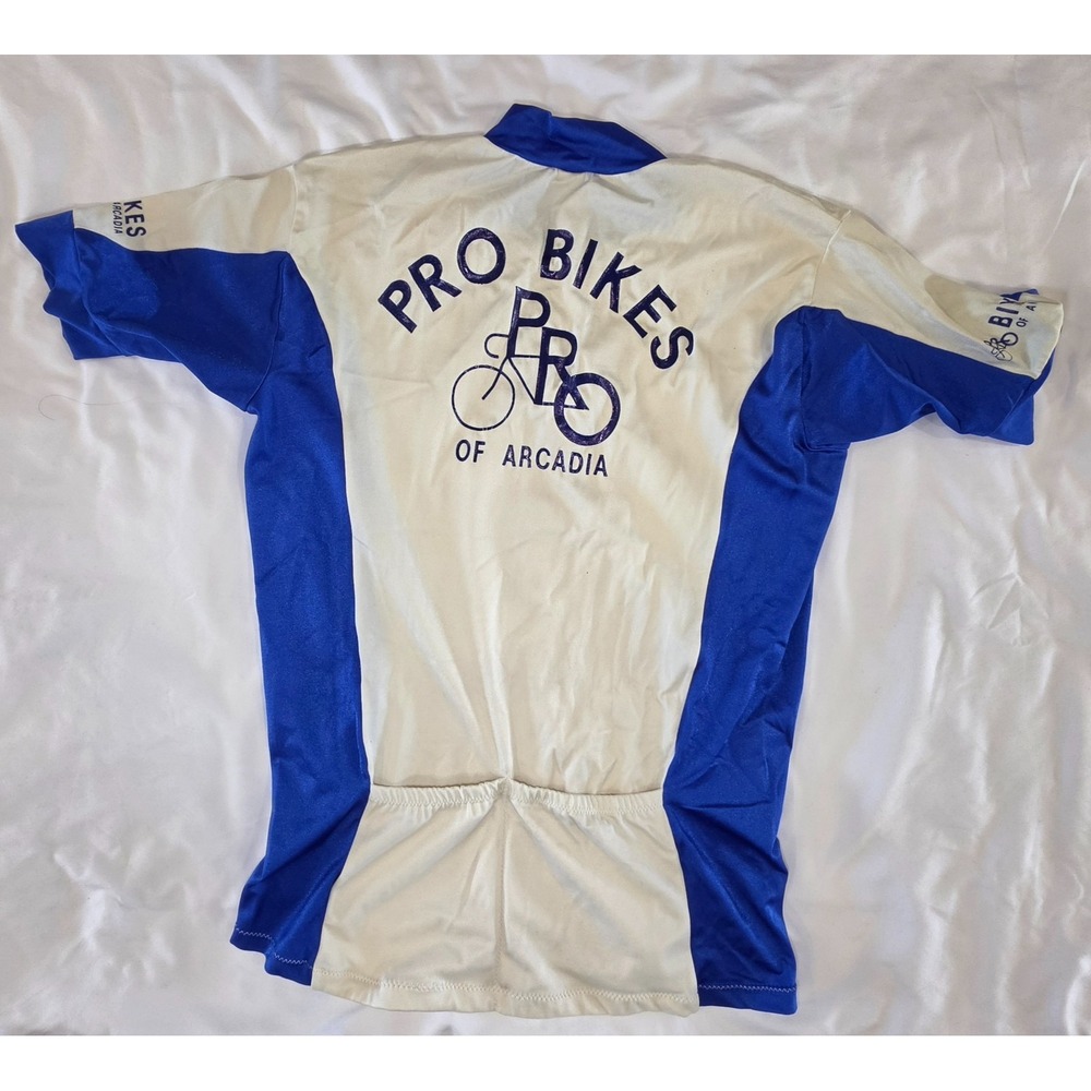 Vintage Pro Bikes of Arcadia Cycling Jersey Mens L Unique Long Sleeve USA - Picture 5 of 5